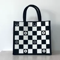 Women's Medium Special Letter Classic Style Square Magnetic Buckle Tote Bag main image 1