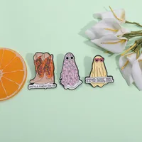 Cartoon Style Cute Cowboy Style Letter Flower Boots Alloy Stamping Stoving Varnish Plating Unisex Brooches main image 4