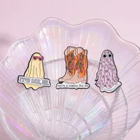 Cartoon Style Cute Cowboy Style Letter Flower Boots Alloy Stamping Stoving Varnish Plating Unisex Brooches main image 5