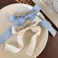 Women's Preppy Style Simple Style Bow Knot Cloth Bowknot Hair Clip main image 7