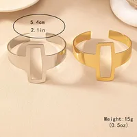 Basic Simple Style Classic Style Geometric Solid Color Iron Women's Bangle main image 5