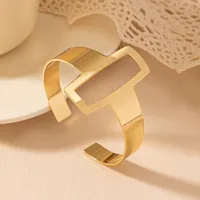 Basic Simple Style Classic Style Geometric Solid Color Iron Women's Bangle main image 3