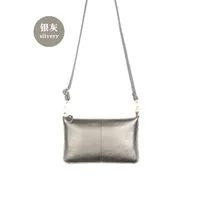 New Leather Ultra-thin Zipper Lychee Pattern European And American One-shoulder Messenger Bag Envelope Bag sku image 6