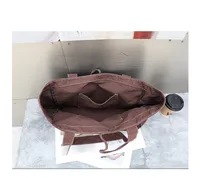 Women's Large Canvas Solid Color Basic Open Canvas Bag main image 10