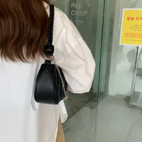 Women's Small Pu Leather Solid Color Streetwear Square Zipper Underarm Bag main image 8