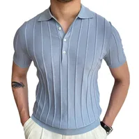Men's Solid Color Simple Style Turndown Short Sleeve Regular Fit Men's T-shirt main image 4