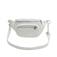 Unisex Basic Streetwear Solid Color Pu Leather Waist Bags sku image 2