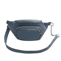 Unisex Basic Streetwear Solid Color Pu Leather Waist Bags sku image 4