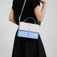 Women's Medium Pu Leather Color Block Basic Classic Style Flip Cover Crossbody Bag main image 2