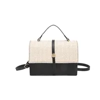 Women's Medium Pu Leather Color Block Basic Classic Style Flip Cover Crossbody Bag main image 4
