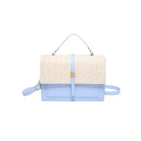 Women's Medium Pu Leather Color Block Basic Classic Style Flip Cover Crossbody Bag sku image 3