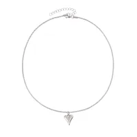Titanium Steel Simple Style Plating Heart Shape Pendant Necklace sku image 1