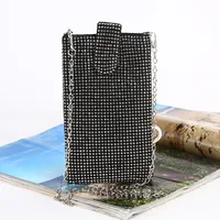 Black Gold Silver Solid Color Evening Bags sku image 1