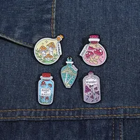Cartoon Style Cute Cowboy Style Letter Bottle Mushroom Alloy Stamping Stoving Varnish Plating Unisex Brooches main image 2