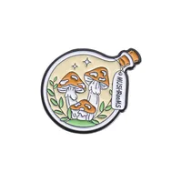 Cartoon Style Cute Cowboy Style Letter Bottle Mushroom Alloy Stamping Stoving Varnish Plating Unisex Brooches sku image 5