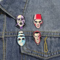 Cartoon Style Cowboy Style Demon Mask Alloy Stamping Stoving Varnish Plating Unisex Brooches main image 1