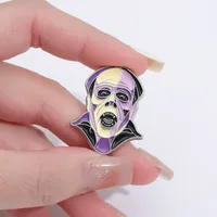 Cartoon Style Cowboy Style Demon Mask Alloy Stamping Stoving Varnish Plating Unisex Brooches main image 5