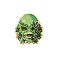 Cartoon Style Cowboy Style Demon Mask Alloy Stamping Stoving Varnish Plating Unisex Brooches sku image 1