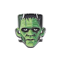 Cartoon Style Cowboy Style Demon Mask Alloy Stamping Stoving Varnish Plating Unisex Brooches sku image 3