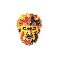 Cartoon Style Cowboy Style Demon Mask Alloy Stamping Stoving Varnish Plating Unisex Brooches sku image 4