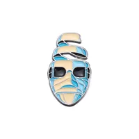Cartoon Style Cowboy Style Demon Mask Alloy Stamping Stoving Varnish Plating Unisex Brooches sku image 7