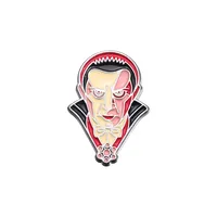 Cartoon Style Cowboy Style Demon Mask Alloy Stamping Stoving Varnish Plating Unisex Brooches sku image 8