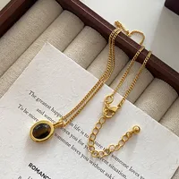 Japanese Style Geometric Natural Stone Freshwater Pearl Necklace In Bulk sku image 30
