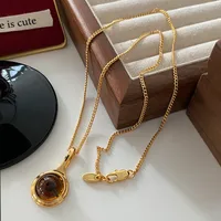 Japanese Style Geometric Natural Stone Freshwater Pearl Necklace In Bulk sku image 20