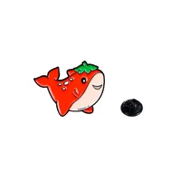 Cartoon Style Cute Animal Cartoon Frog Alloy Stamping Stoving Varnish Plating Unisex Cartoon Pinback Badge Brooches Collar Pin sku image 10