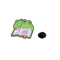 Cartoon Style Cute Frog Alloy Stamping Stoving Varnish Plating Unisex Brooches sku image 74