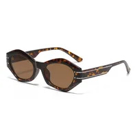 Simple Style Streetwear Geometric Resin Polygon Full Frame Glasses main image 4
