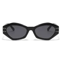 Simple Style Streetwear Geometric Resin Polygon Full Frame Glasses main image 5