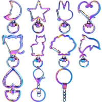 Cute Star Moon Heart Shape Alloy Plating Unisex Bag Pendant Keychain main image 1