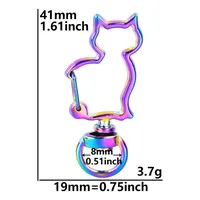 Cute Star Moon Heart Shape Alloy Plating Unisex Bag Pendant Keychain sku image 5