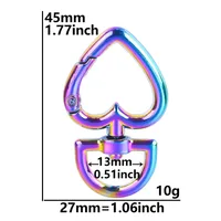 Cute Star Moon Heart Shape Alloy Plating Unisex Bag Pendant Keychain sku image 9