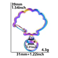 Cute Star Moon Heart Shape Alloy Plating Unisex Bag Pendant Keychain sku image 7