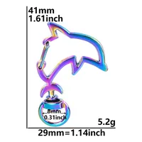 Cute Star Moon Heart Shape Alloy Plating Unisex Bag Pendant Keychain sku image 6