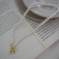 Simple Style Flower Freshwater Pearl Women's Necklace sku image 1