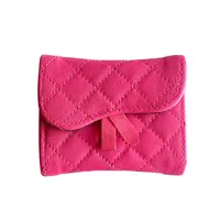 Unisex Solid Color Pu Leather Hidden Buckle Card Holders main image 2