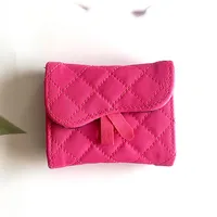 Unisex Solid Color Pu Leather Hidden Buckle Card Holders sku image 1