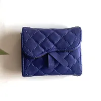 Unisex Solid Color Pu Leather Hidden Buckle Card Holders sku image 4