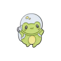 Cartoon Style Cute Animal Cartoon Frog Alloy Stamping Stoving Varnish Plating Unisex Cartoon Pinback Badge Brooches Collar Pin sku image 65