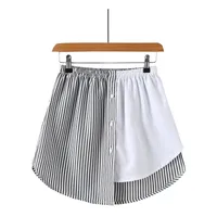 Summer Streetwear Stripe Polyester Above Knee Skirts main image 3