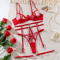 Women's Sexy Solid Color Sexy Lingerie Sets Indoor Home Sexy Lingerie sku image 2