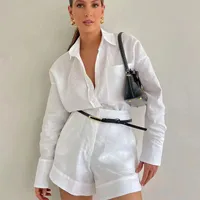 Daily Women's Simple Style Solid Color Spandex Polyester Pocket Pants Sets Shorts Sets main image 1