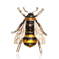 Cartoon Style Cute Animal Insect Bee Alloy Enamel Plating Inlay Rhinestones Unisex Brooches sku image 8