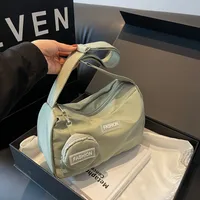 Women's Medium Oxford Cloth Solid Color Basic Classic Style Flip Cover Crossbody Bag main image 3