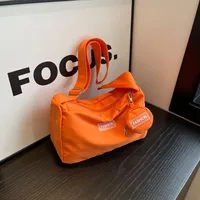 Women's Medium Oxford Cloth Solid Color Basic Classic Style Flip Cover Crossbody Bag main image 4
