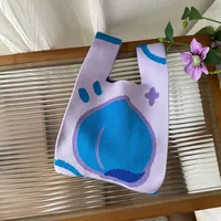Women's Small Polyester Floral Tulip Streetwear Square Open Handbag main image 3