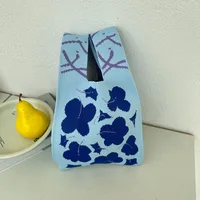 Women's Small Polyester Floral Tulip Streetwear Square Open Handbag sku image 6